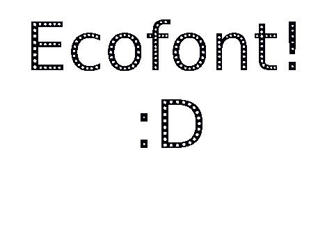 The Font With Holes