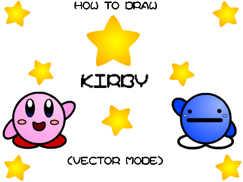 How to Draw Kirby in Vector Mode!