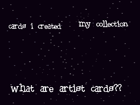 tinycolacat's artist cards!!