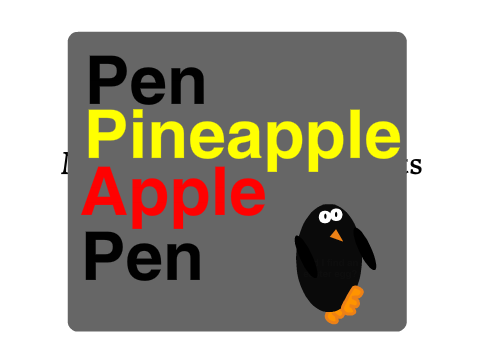 Bob (the penguin) performs ppap