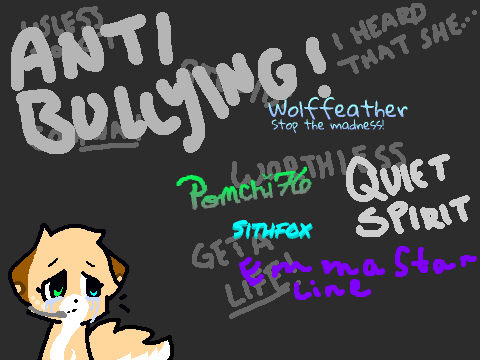 SIGN TO STOP BULLYING!