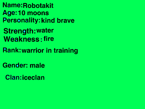 War kittens rp sign up sheet  remix