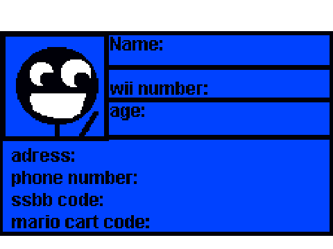 wii gamer card