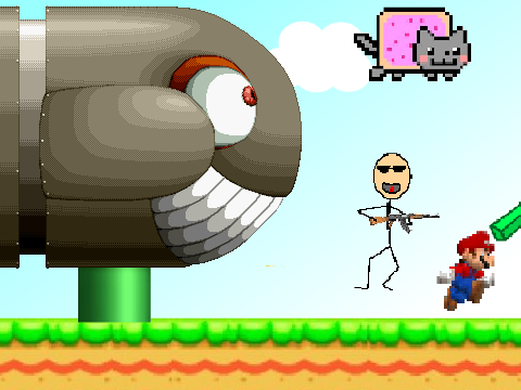 Add yourself running from King Bill! teehee!