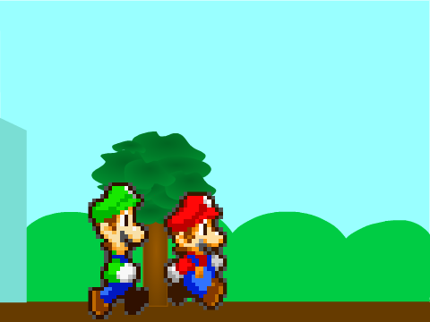 Mario and Luigi Walking Cycle