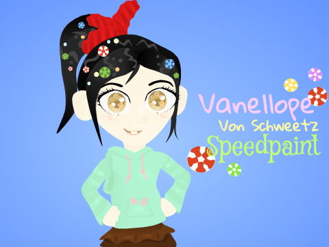 Speedpaint- Vanellope Von Schweetz
