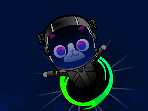 Warping Cat Animated Logo for Warper12