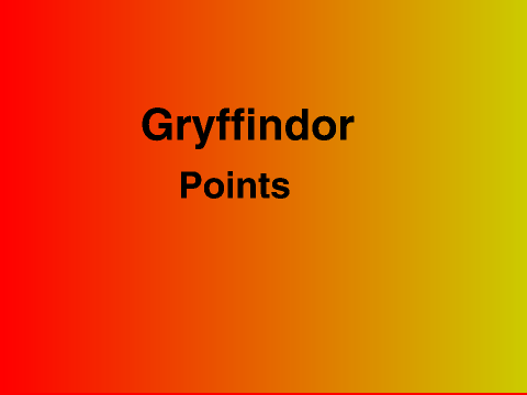 Gryffindor Points