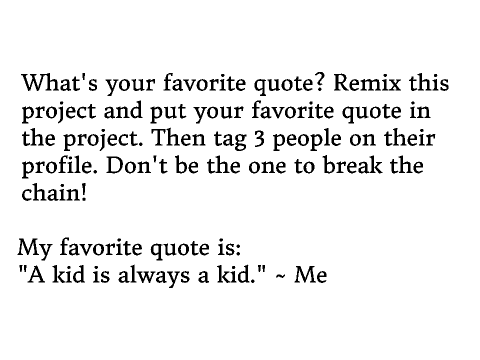 Favorite Quote Tag!