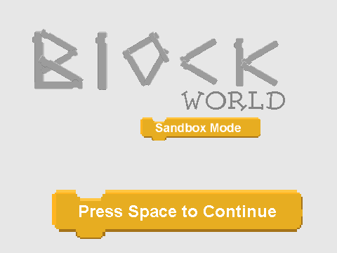 Block World - Sandbox Mode
