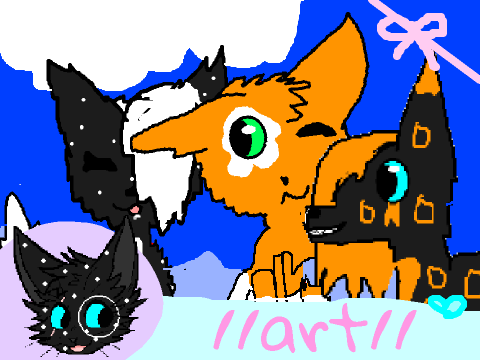 Moonflight, Sunshine and Eclipsefur - Art from Derpy_Swiftsong33