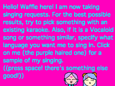 Waffle's taking requests!! (+ Kekei too)