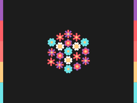 Flower Cube - Pursue Palette Application