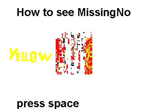 Pokémon yellow- How to see missingno