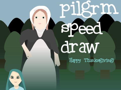 thanksgiving pilgrm speed draw