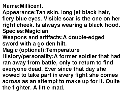 Magic and Monsters RPG bio template remix