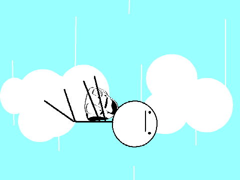 Add yourself falling from the sky!