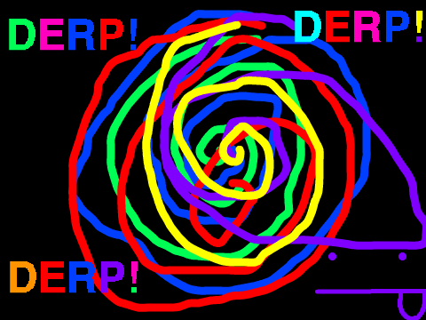 DERP!!!!! (warning, will make weak computers crash!)