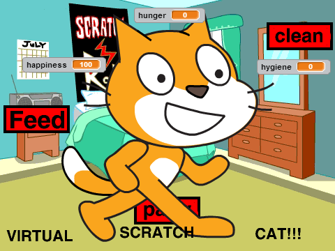 Virtual Scratch Cat