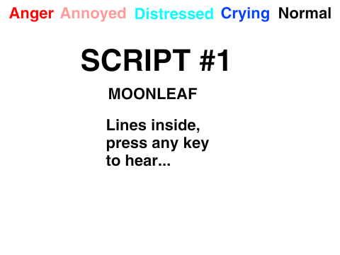  Script #1 - Rise of MoonLeåf - My Lines