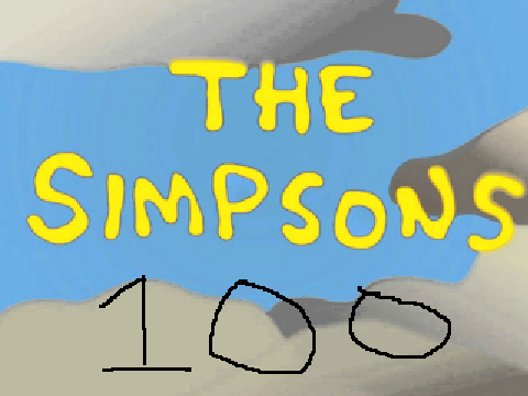 The Simpsons 100 Logo made by me