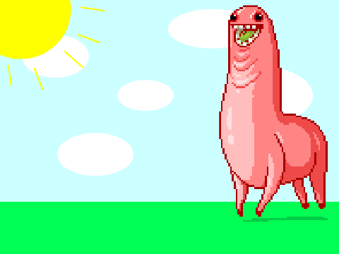 Add Yourself Running From Rainbow Bunchie!