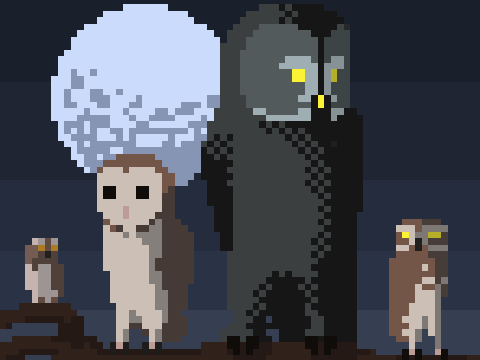 Pixel art/chiptune - Guardians of Ga'hoole
