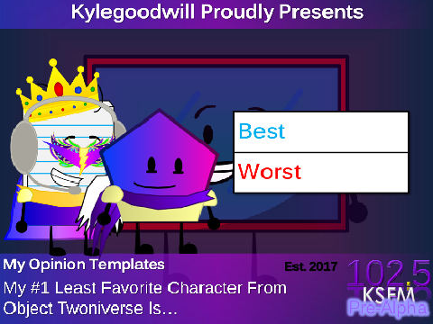 My #1 Least Favorite Character From Object Twoniverse Is...