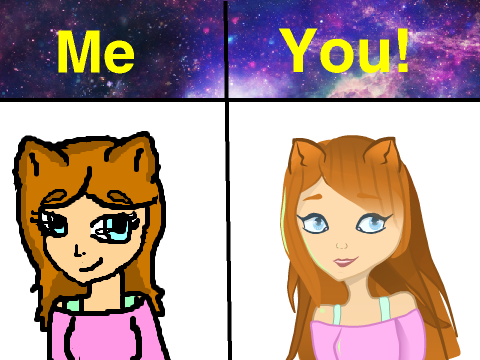 This is how I would draw you xD ^^