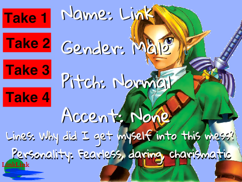 SSB Cartoon Voice Link Audition - Link