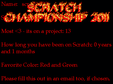 Scratch Championship 2011