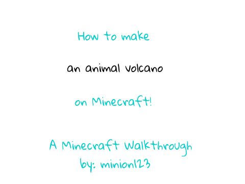 How to make a Minecraft Volcano!