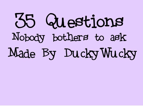 35 Random Questions Nobody Bothers to Ask remix