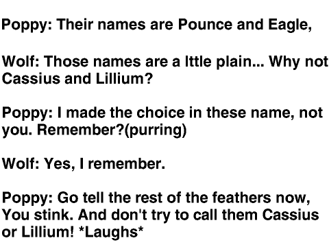 Episode One Defying Gravity POPPYS LINES :D