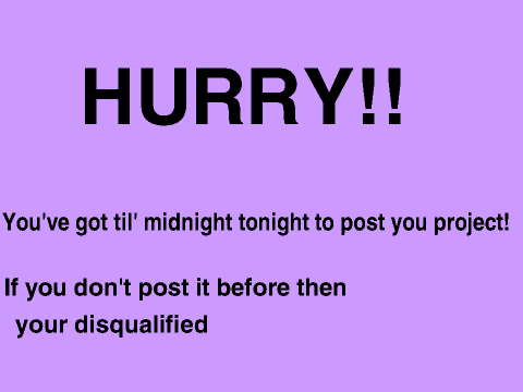 HURRY!!