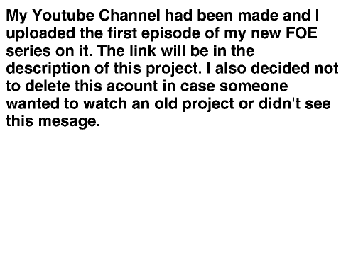 CHANNEL IS MADE!