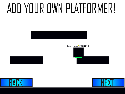 Add Your Own Platformer!!