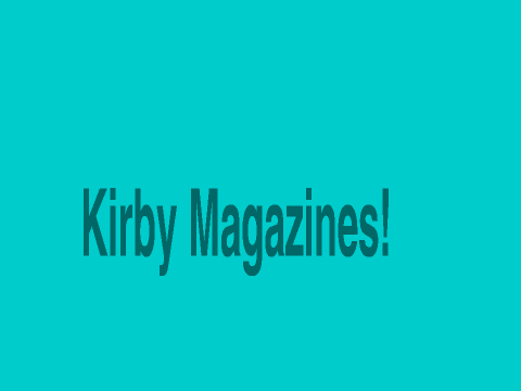 Kirby Magazine Issue #4