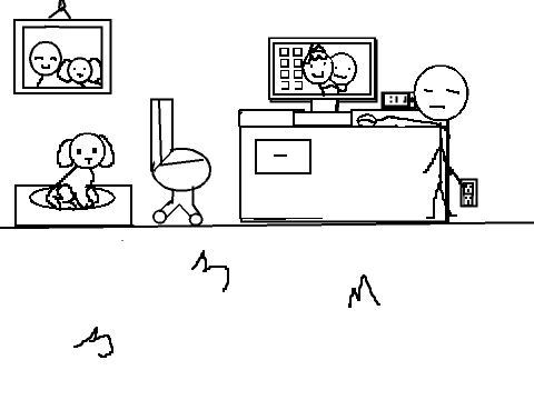 Explore The Room (Black and white)
