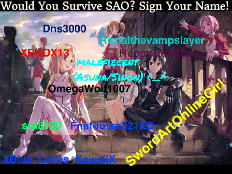 Remix and sign your name if you'd survive SAO