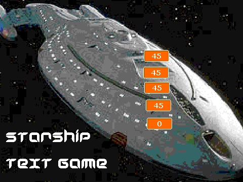Starship- Text Game: Unfinished