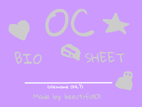 OC Bio Sheet