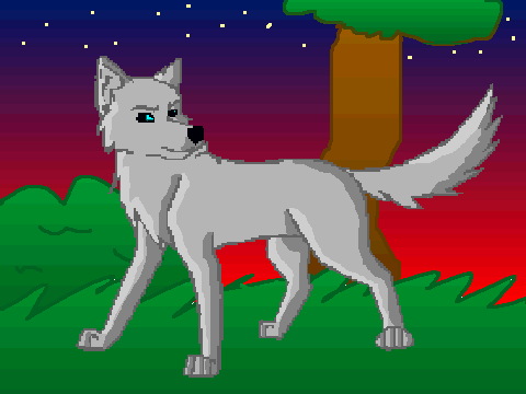 Wolf Coloring Contest Entry!