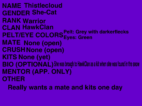 HawkClan Sign Up Sheet (Thistlecloud)