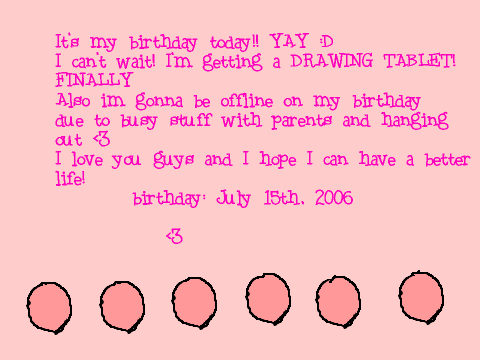 IT'S MY BIRTHDAY