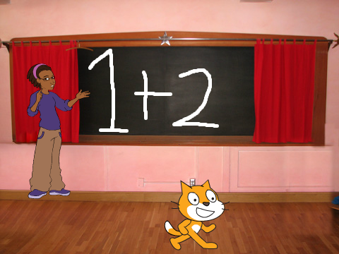 cat that is bad at math at school