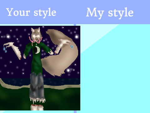 Give me a character and I'll draw it in my style! remix