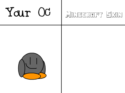 Your OC as a Minecraft Skin remix