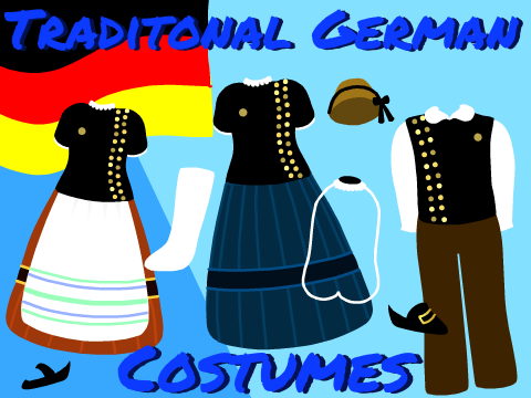 German Folk Costumes: Testorf Manor