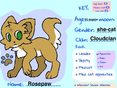 Sign-up For Call of the WIld- Rosepaw